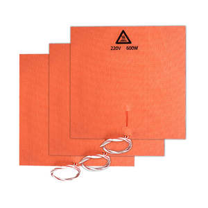 Plaque chauffante flexible en céramique et acier inoxydable 220-440V 3W/cm pour carter d'huile de moteur de voiture, 6x8 pouces, pour surfaces métalliques - Product Image 2