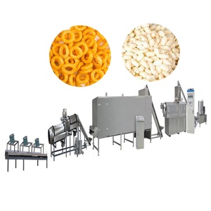 Máy ép đùn sản xuất đồ ăn nhẹ phổ biến như bánh ngô, đậu nành viên và ngũ cốc ăn sáng với nhiều hình dạng khác nhau - Product Image 1