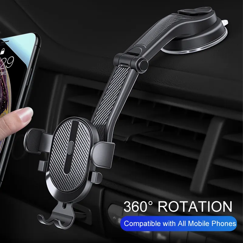 Car Phone Holder Stand Gravity Dashboard Phone Holder Mobile Phone Support Universal For iPhone 14 13 12 Xiaomi Samsung