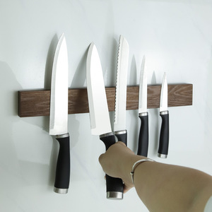 Porte-couteaux magnétique japonais en bois à fixer au mur, organisateur de couteaux de cuisine 121 - Product Image 2