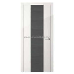 باب منزلق مزدوج بتصميم حديث باب خشبي داخلي مجوف بقفل ذكي - Product Image 3