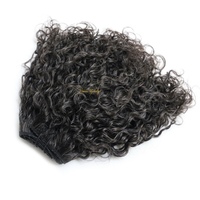 VMAE En gros Mèches de cheveux naturels Double tirage Vierge Remy Gris sel et poivre Afro Kinky Bouclées Extensions de cheveux humains en trame