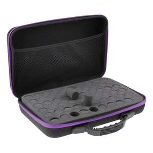 Eva Voyage Dur <span class=keywords><strong>Doterra</strong></span> Huile Essentielle 60 Bouteille Outil Stockage Boîtier Noir - Product Image 3