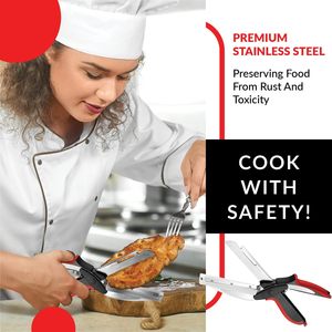 <span class=keywords><strong>Ciseaux</strong></span> multifonctionnels en acier inoxydable 2 en 1 pour couper les légumes <span class=keywords><strong>Ciseaux</strong></span> pour la cuisine - Product Image 6