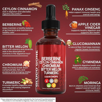 Complément alimentaire liquide à la cannelle de Ceylan Spot Supply - Favorise le confort digestif et le bien-être général (flacon de 1 oz)