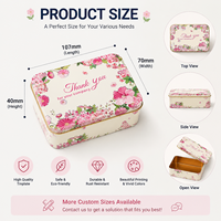Boîte en étain personnalisée avec impression de logo, emballage cadeau en métal pour biscuits, bonbons, aliments, fabricant OEM