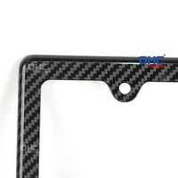 Marco Estándar Americano para Matrícula de Fibra de Carbono, Soporte para Placa de Matrícula de Automóvil