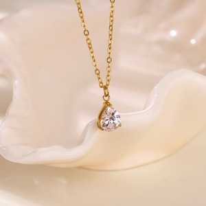 Hot Selling December <strong>Birthstone</strong> Jewelry Zircon Teardrop Necklace Exquisite Stainless Steel <strong>Jewellery</strong> for Women TGXL11351 - Product Image 6