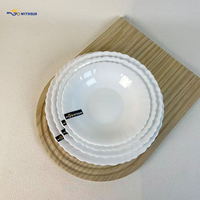 Vaisselle en porcelaine de haute qualité en gros - Vaisselle écologique, compatible lave-vaisselle, motif floral plat, résistant à la chaleur, pour restaurant quotidien