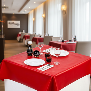 Tovaglia Rossa 100x100cm Alba Plus Extrafabric, Adattata a 96x96cm, B2B - Product Image 3