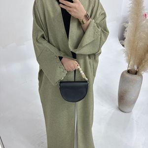 Zifeng OEM Nahöstliche Abaya Islamische Kleidung EID Ramadan <span class=keywords><strong>Kimono</strong></span> Natürlich Atmungsaktiv Schnelltrocknend Damen-Strickjacke CE - Product Image 6