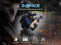 Simulateur de jeux VR multijoueur, simulateur de tir VR 9D pour les centres commerciaux VR en intérieur, les jeux de salle d'évasion