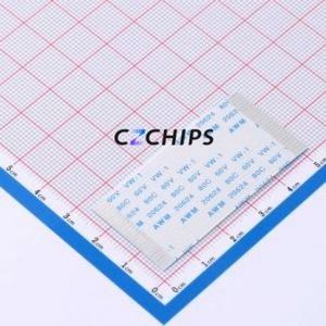 FC-1.0B-24P-50mm FFC Cable (Flexible Flat Cable) P=1mm Connector 24P 1mm 0.3mm Non-Inverting - Product Image 1