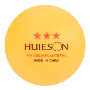 ball 100 pcs Suppliers-Huieson 100 Pcs D40+ 2.8g orange white Training New Material ABS Plastic 3 star pingpong ball