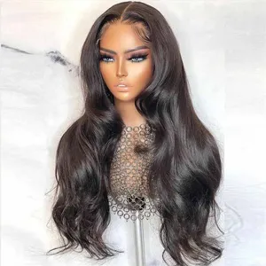 Wholesale BODY WAVE 5X5 HD TRANSPARENT LACE CLOSURE WIG WHOLESALE PRICE HUMAN HAIR WIG