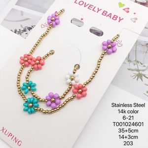 ชุดเครื่องประดับ XUPING <span class=keywords><strong>สร้อย</strong></span>คอ/<span class=keywords><strong>สร้อย</strong></span>ข้อมือรูปดอกไม้น่ารัก ชุบทองบน<span class=keywords><strong>ส</strong></span><span class=keywords><strong>แตน</strong></span><span class=keywords><strong>เล</strong></span><span class=keywords><strong>ส</strong></span> ประดับมุกเทียม <span class=keywords><strong>ส</strong></span>ำหรับเด็ก - Product Image 2