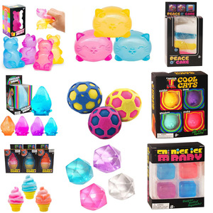 Hotsale 19 Designs Needo Ice Cube Ball Squishy Squeeze Toy Soft Slow <b>Rebound</b> Sensory Fidget Stress Relief Toy Blind Box - Product Image 1