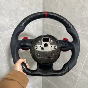 Volante de Fibra de Carbono de Alta Calidad con Cuero Perforado para Audi A3 A4 A5 <span class=keywords><strong>A6</strong></span> A7 Q3 Q5 Q7 RS4 RS5 - Product Image 5