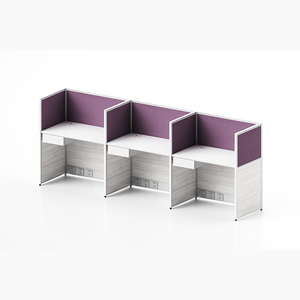 Trung tâm cuộc gọi bằng gỗ Mô-đun Mở văn phòng hiện đại phân vùng cubical 3 6 chỗ ngồi văn phòng bàn làm việc - Product Image 2