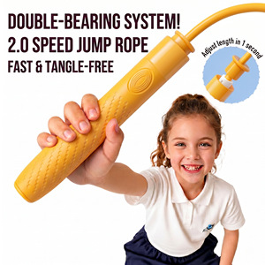 Servicio OEM, Compra al por Mayor, <span class=keywords><strong>Cuerda</strong></span> de <span class=keywords><strong>Saltar</strong></span> Ajustable con Doble Rodamiento y Agarre de Silicona Ecológica <span class=keywords><strong>para</strong></span> Entrenamiento de Crossfit y Gimnasio - Product Image 1