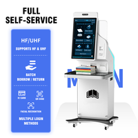 Mijin Smart Library, Kiosco de Autoservicio RFID para Préstamo y Devolución, Máquina Automatizada de Check-in/Check-out para Software de Biblioteca