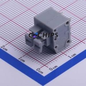 KF235-5.0-2P Spring Terminal Block Through hole Component (THT),P=5mm Connector 5mm 2P 2 10A - Product Image 2