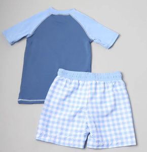 Nouvel arrivage <span class=keywords><strong>de</strong></span> culottes <span class=keywords><strong>de</strong></span> <span class=keywords><strong>bain</strong></span> pour enfants, 2 pièces, culotte en nylon marine pour garçons, plage, camion, maillot <span class=keywords><strong>de</strong></span> <span class=keywords><strong>bain</strong></span> court pour bébé, étiquette privée, ensemble court - Product Image 2