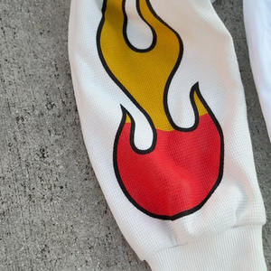 Magliette Oversize a Maniche Lunghe con Stampa Digitale e Applicazioni in Strass, Produzione su Misura - Product Image 3