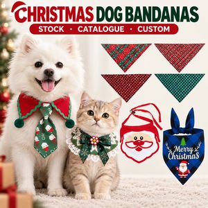 Pañuelo para mascotas al por mayor para perros y gatos, pañuelo triangular personalizado de poliéster y algodón, babero para perros pequeños y grandes - Product Image 1