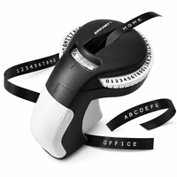 Machine à étiqueter à embossage Black B90, imprimante d'étiquettes manuelle avec ruban à embossage pour l'organisation de la maison et du bureau, bricolage et artisanat