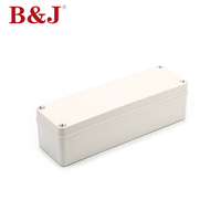 Boîte de jonction en plastique ABS étanche B&J pour extérieur avec indice de protection IP67, couleur grise, plage de température de -40 à 80 degrés