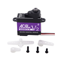 Servo numérique micro haute vitesse 20T 0,052 seconde 3KG avec boîtier métallique HV A06CLS V2 pour mini voiture et avion