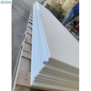 Tấm Đá Nhân Tạo Trung Quốc Bán buôn tinh khiết <span class=keywords><strong>Acrylic</strong></span> vật liệu trắng rắn bề mặt tấm 12mm dày hiện đại bảng Top Countertop - Product Image 4