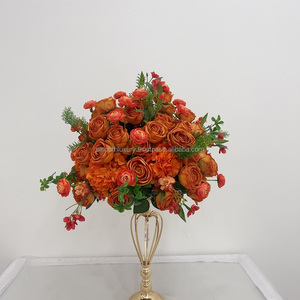 ช่อดอกกุหลาบสีส้มหรูหราอุปกรณ์สำหรับงานแต่งงาน - Product Image 2