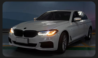 Faro LED G38 G30 para BMW 525Li 530Li 2018-2022, Estilo Láser, Reemplazo de Iluminación Delantera con Detalles Azules y DRL