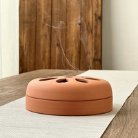 Porte-moustiquaire en terre cuite écologique, brûleur d'encens en céramique ventilé, intérieur/extérieur