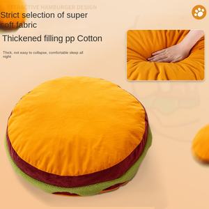 แผ่นรองนอนสัตว์เลี้ยงแบบนุ่มเป็นมิตรกับสิ่งแวดล้อม ทำจากโพลีเอสเตอร์ รูปทรงกลม อุ่นสบายในฤดูหนาว สามารถถอดซักด้วยเครื่องได้ ลายเรียบ สำหรับสุนัข - Product Image 4