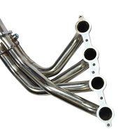 Corvette C6 Z06 2005 + collecteur d'échappement en acier inoxydable avec Crossover X-Pipe Corvette C6 Z06 2005 + tuyaux d'extension uniquement EH28262