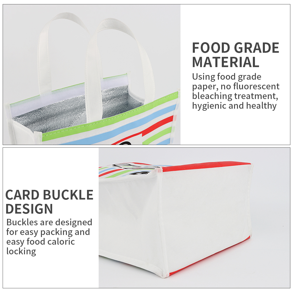 Custom logo promotional reusable wholesale small non woven food insulated lunch thermal cooler bag