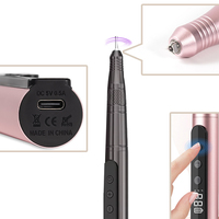 Machine à ongles professionnelle portable 35000 tr/min, kit de manucure et pédicure sans fil, lime à ongles électrique avec prise UK