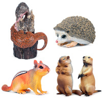 Jouets animaux en plastique, modèle de tigre sauvage, lion, vache, cerf, ours polaire, simulation, ornements d'animaux, jouets pour enfants