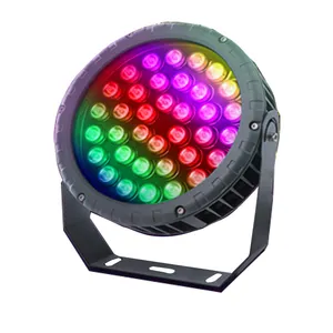 IP67 RGBW LED 옥외 DMX512 RGB RGBW 조경 램프 정면 외부 스포트라이트 36W 48W 72W Led 둥근 홍수 빛