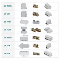 Bloque de terminales de resorte LIUYI ZK-1216 con tornillo, para conductores de 5.26-13.3AWG, 100A máx., contactos de latón, terminación de cable de 2.5-16 mm²