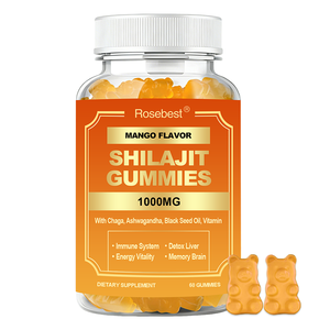 Permen Kunyah Ekstrak Shilajit Murni Rasa Mangga Alami Rosebest dengan Ashwagandha, Maca, dan Saw Palmetto untuk Kesehatan Seksual Pria - Product Image 1