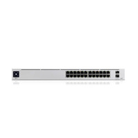 Commutateur 10 Gigabit pour UniFi USW-PRO-24 avec capacité de 10 Gbps, 24 ports RJ45, 2 ports SFP+ 10GE, QoS Full-Duplex