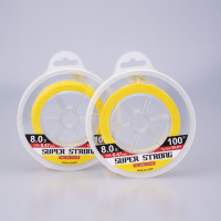 Muyuda Muyuda809 Fil de pêche tressé jaune à haute résistance 150m, résistant à la bourre, durable pour les ruisseaux, les lacs, les rivières et l'océan
