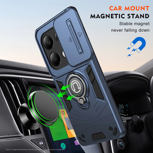 Armor Camshied cubierta de lente deslizante a prueba de golpes para Xiaomi Redmi 13 A3 Note13 4G Note 13 <span class=keywords><strong>Pro</strong></span> Plus 5G anillo soporte magnético funda - Product Image 5