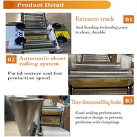 110v 220v Produit céréalier faisant la machine automatique boulette Gyoza machine russie ravioli pierogi pelmeni empanada samosa machine