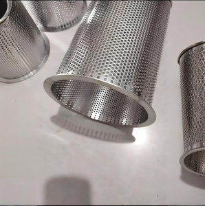 Lọc lưới thép không gỉ 304 316 hai lớp tùy chỉnh, dạng trụ lọc nước dầu, lưới dệt - Product Image 2