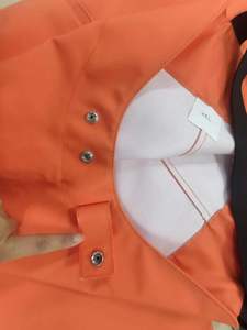 Wholesale Customize <strong>Rubber</strong> Orange PU <strong>Raincoat</strong> <strong>for</strong> Men - Product Image 5